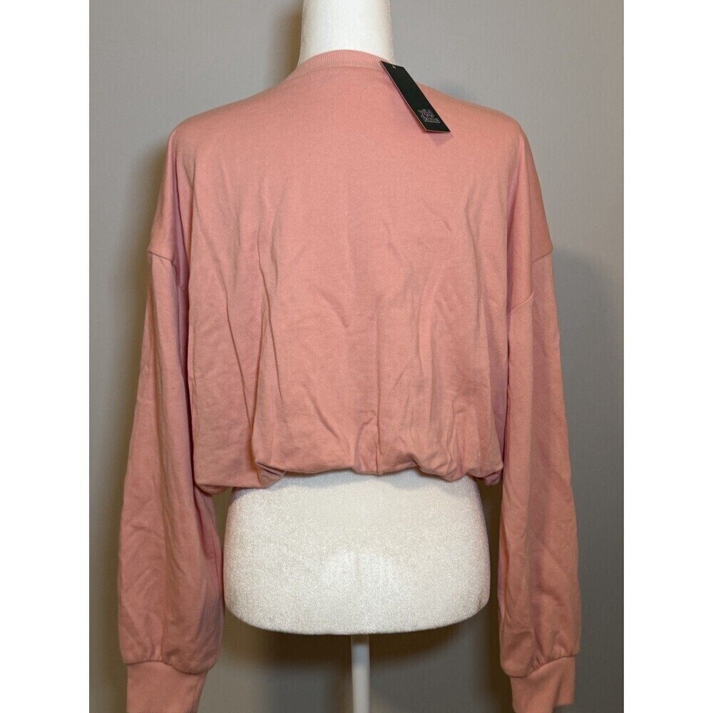 NWT Wild Fable Women's Pink Oversized Bubble Hem Sweatshirt Medium - Picture 8 of 10